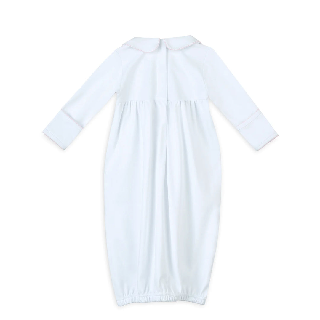 Lizzie's Classics Smocked Gathered Gown - Pink