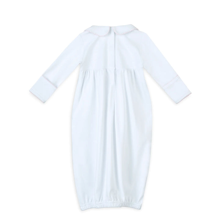 Lizzie's Classics Smocked Gathered Gown - Pink