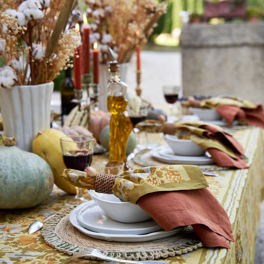 Jardin Mustard & Grey | Napkins - Set of 6