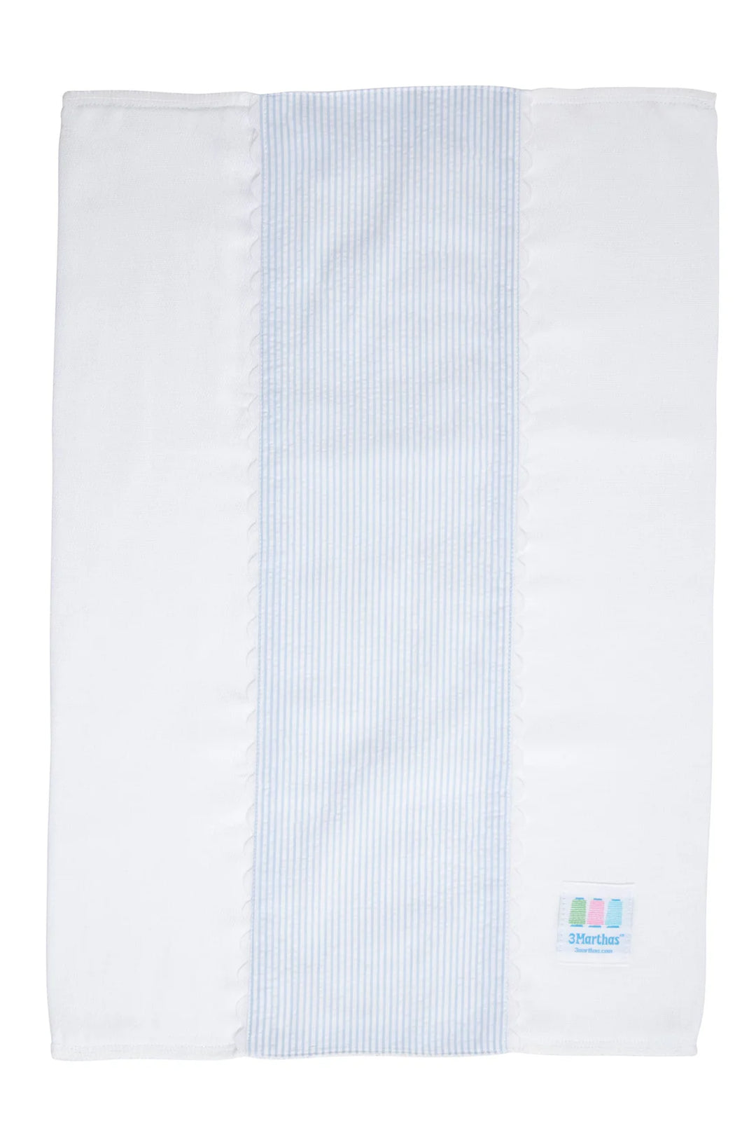Seersucker Fancy Burp Cloth - Blue
