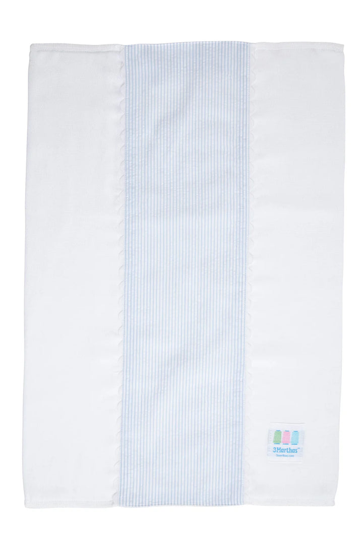 Seersucker Fancy Burp Cloth - Blue