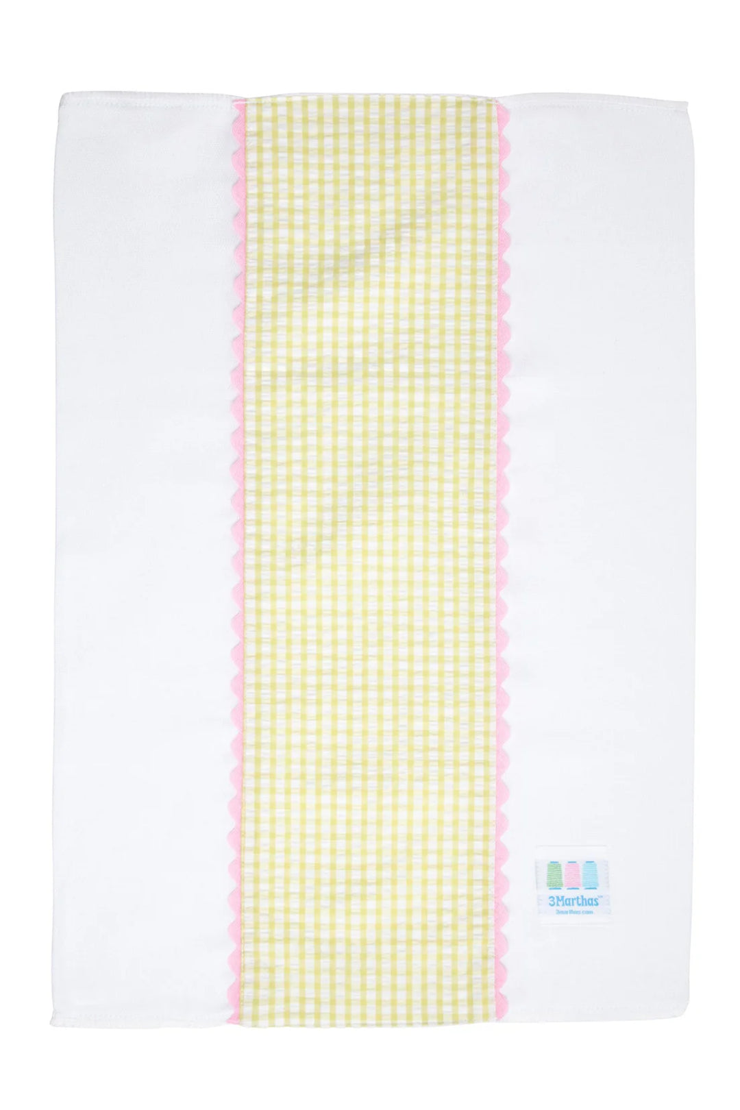 Big Check Fancy Fabric Burp Cloth