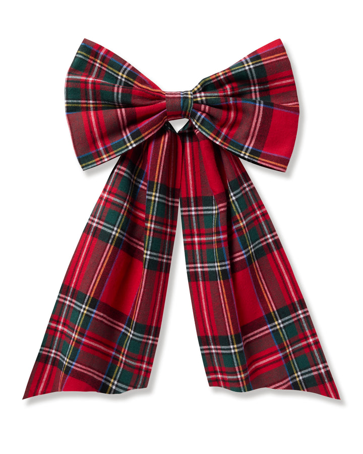 Petite Plume Imperial Tartan Wreath Bow