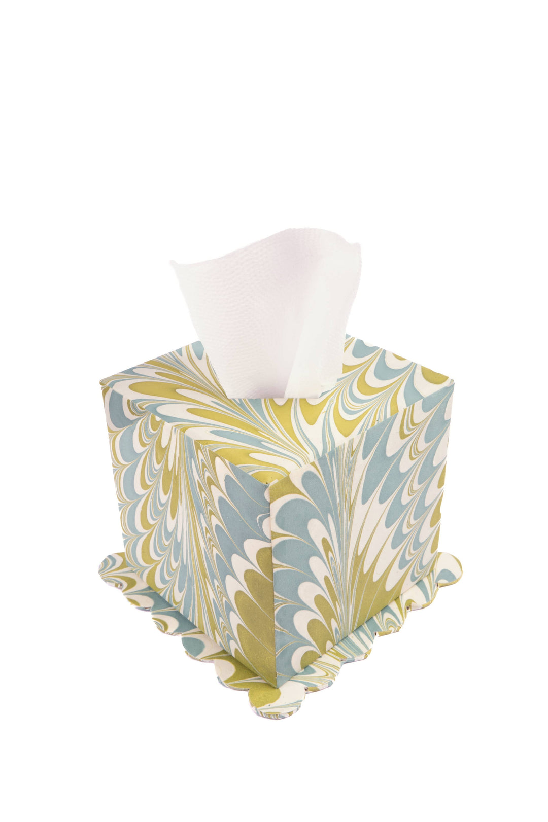 Hand Marbled Tissue Box Cover