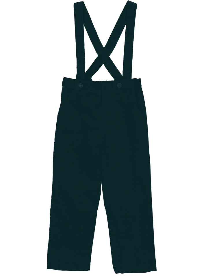 Bertrand Corduroy Suspender Pants in Pine
