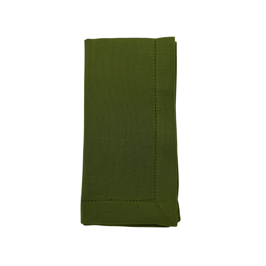 Kiwi Green Hemstitch Dinner Napkin - Set of 4