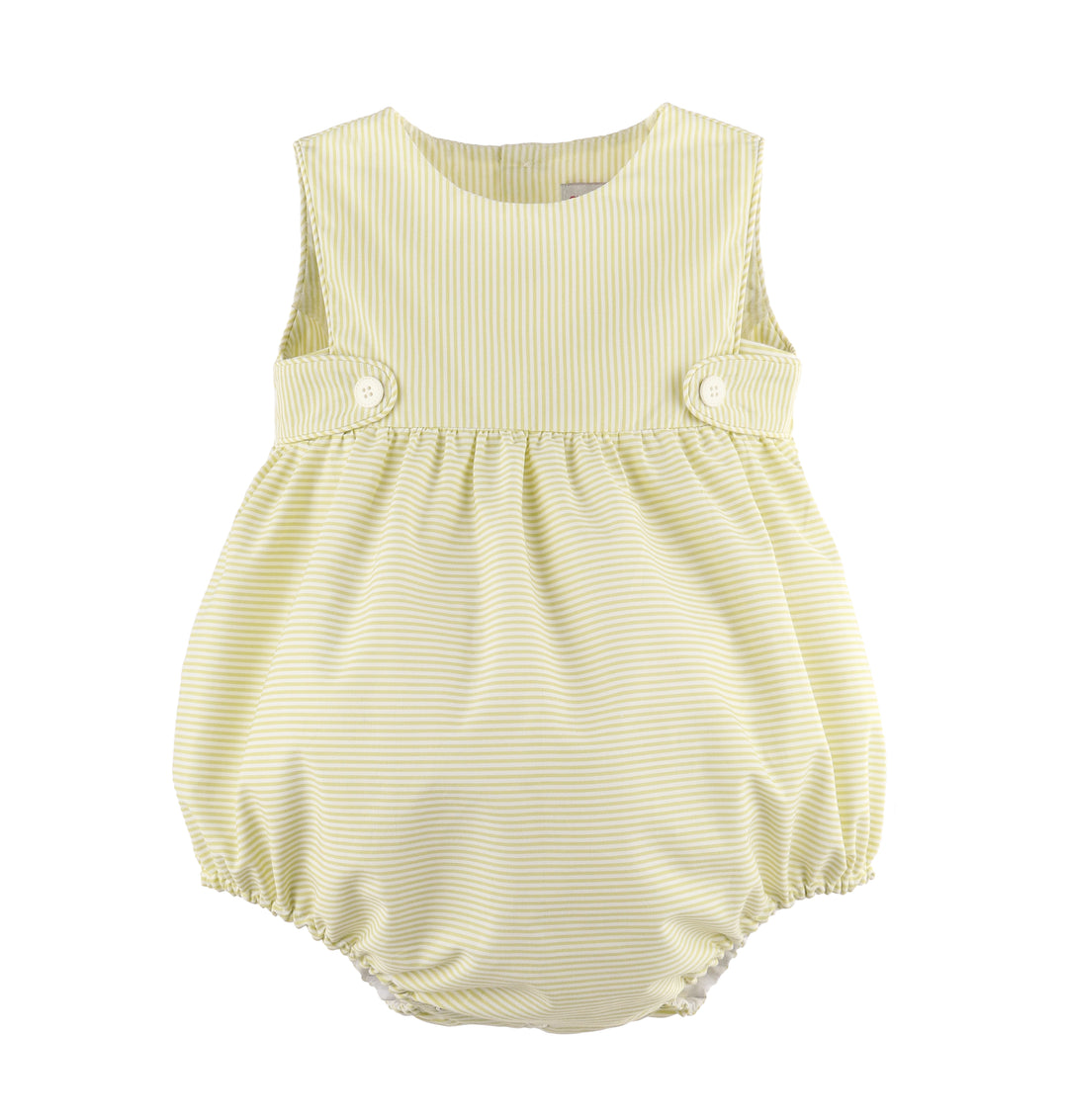 green pin stripe boy bubble 