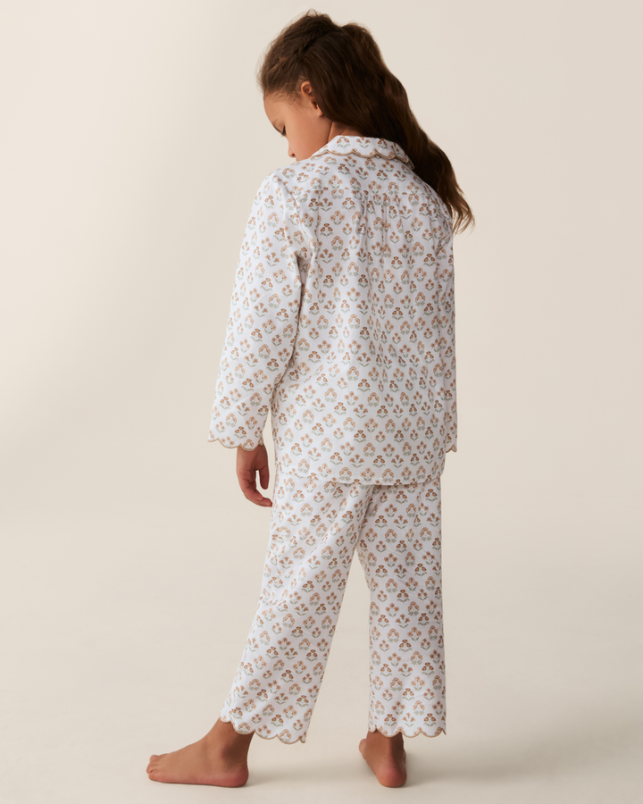 Petite Plume Kid's Twill Colette Pajama Set in Estate Garden