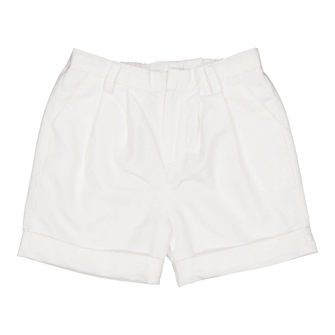 White shorts on a white background