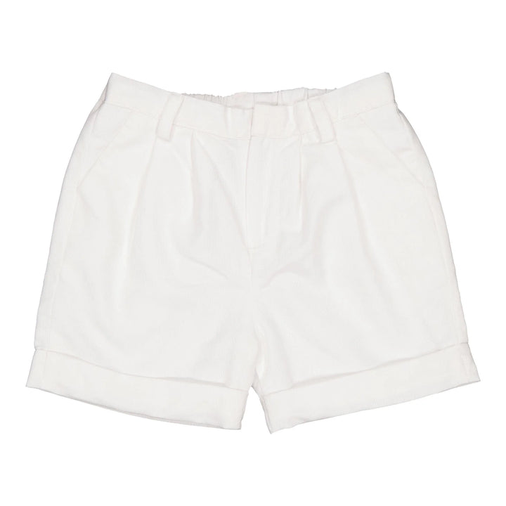 White shorts on a white background