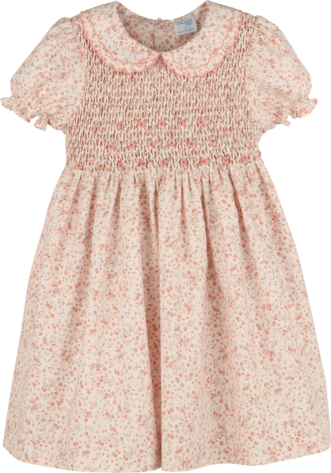 Floral patterned dress on a white background
