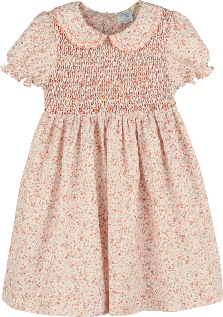 Floral patterned dress on a white background
