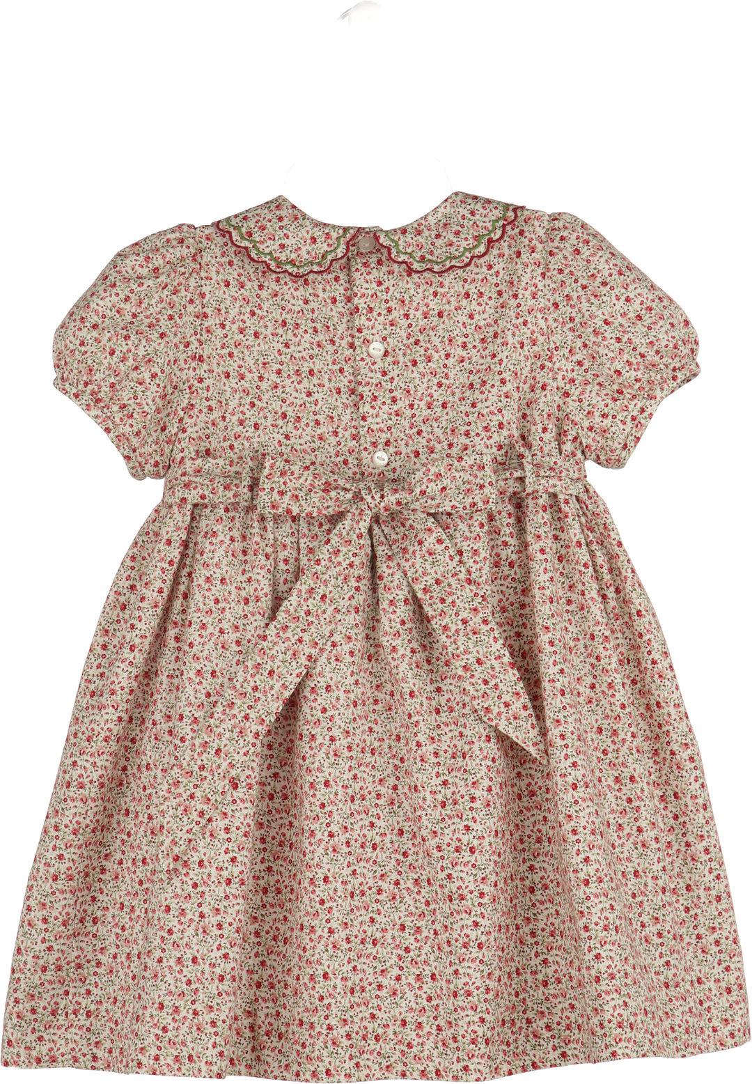 Floral patterned dress on a white background