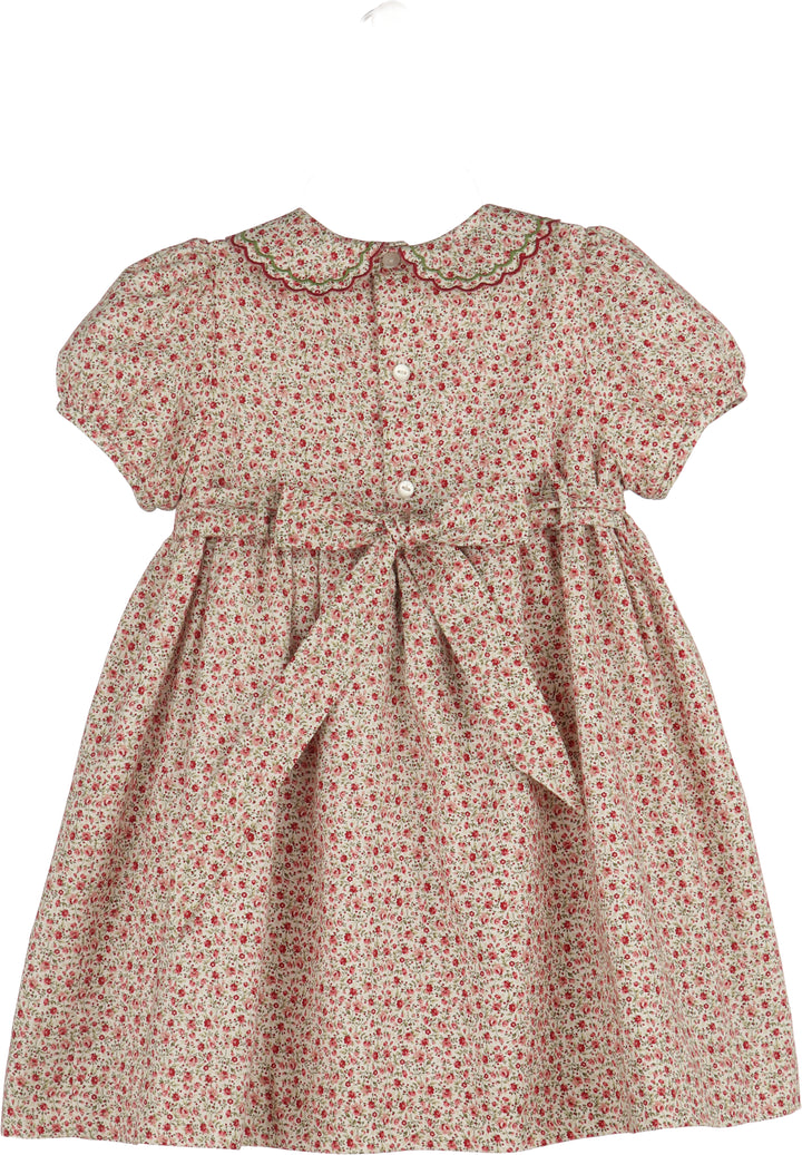 Floral patterned dress on a white background