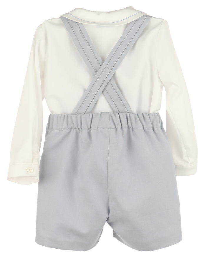 Luli & Me Boys Suspender Set Blue