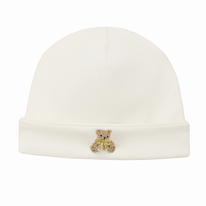 Bear Hugs Baby Beanie Ivory