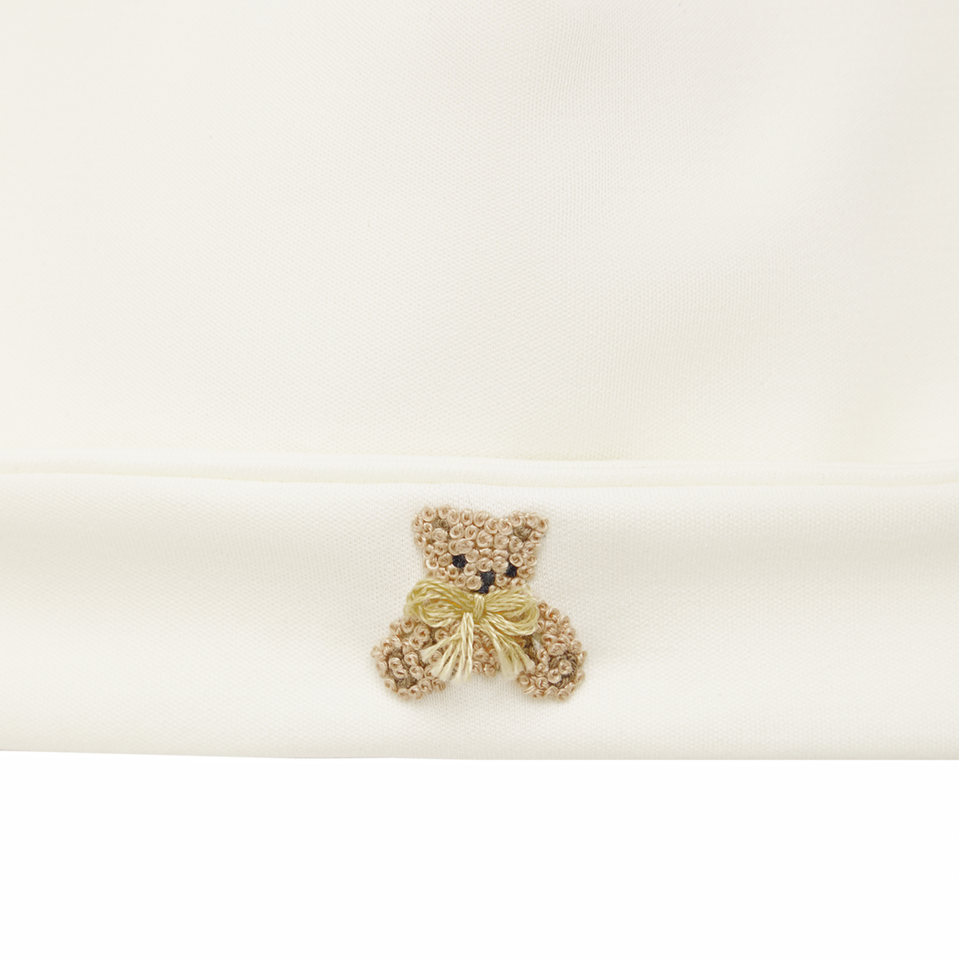 Bear Hugs Baby Beanie Ivory