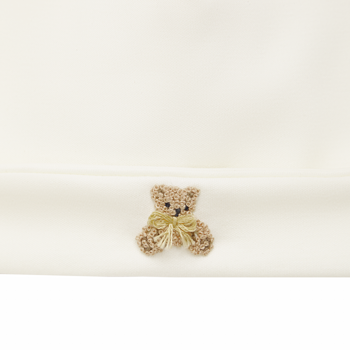 Bear Hugs Baby Beanie Ivory