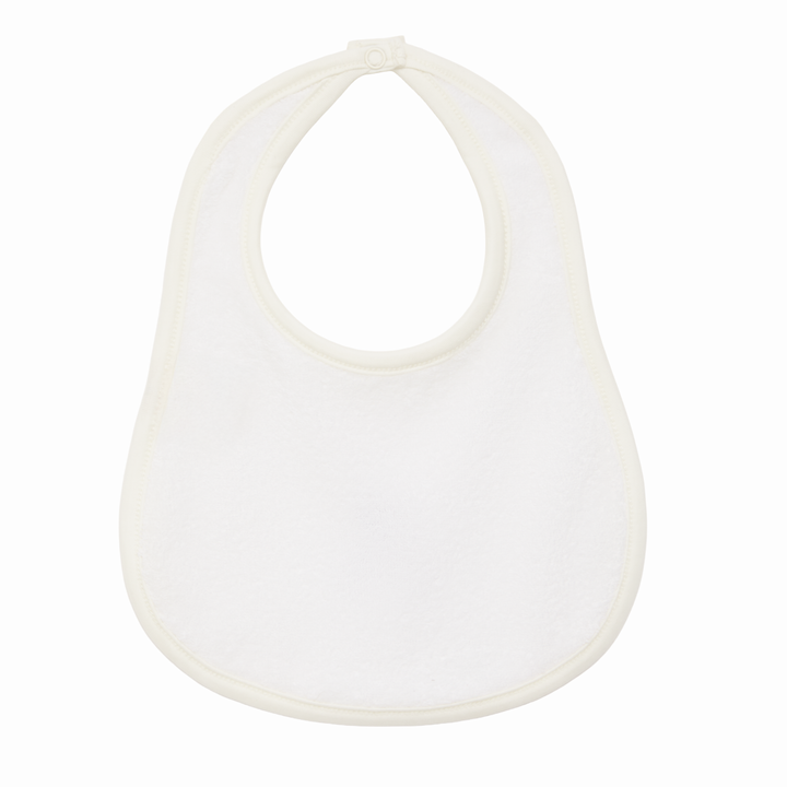 Bear Hugs Pima Cotton Bib Ivory