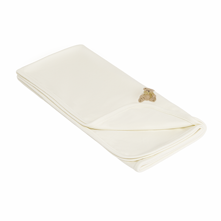 Bear Hugs Pima Cotton Blanket Ivory