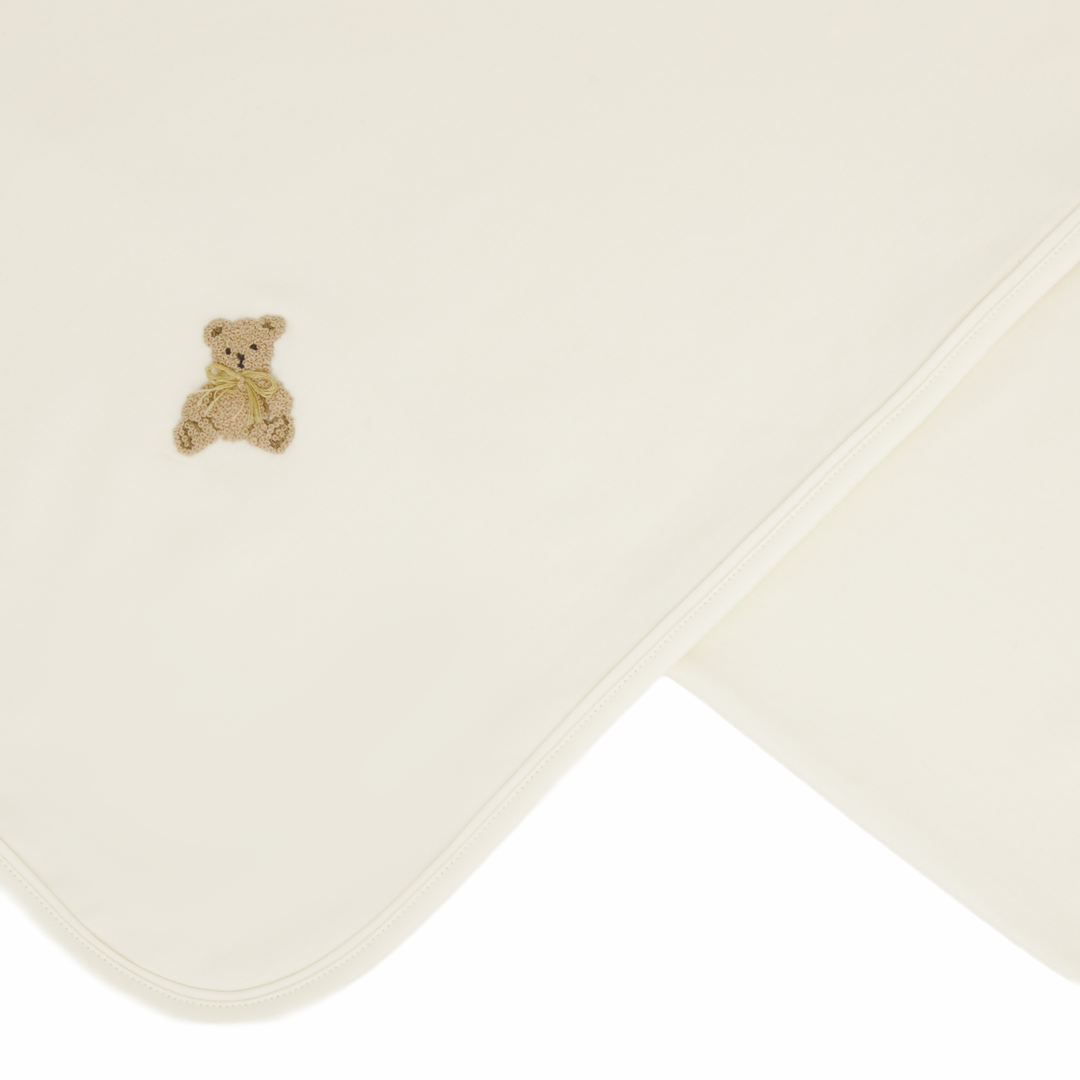 Bear Hugs Pima Cotton Blanket Ivory