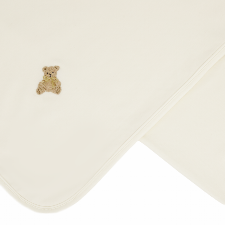 Bear Hugs Pima Cotton Blanket Ivory