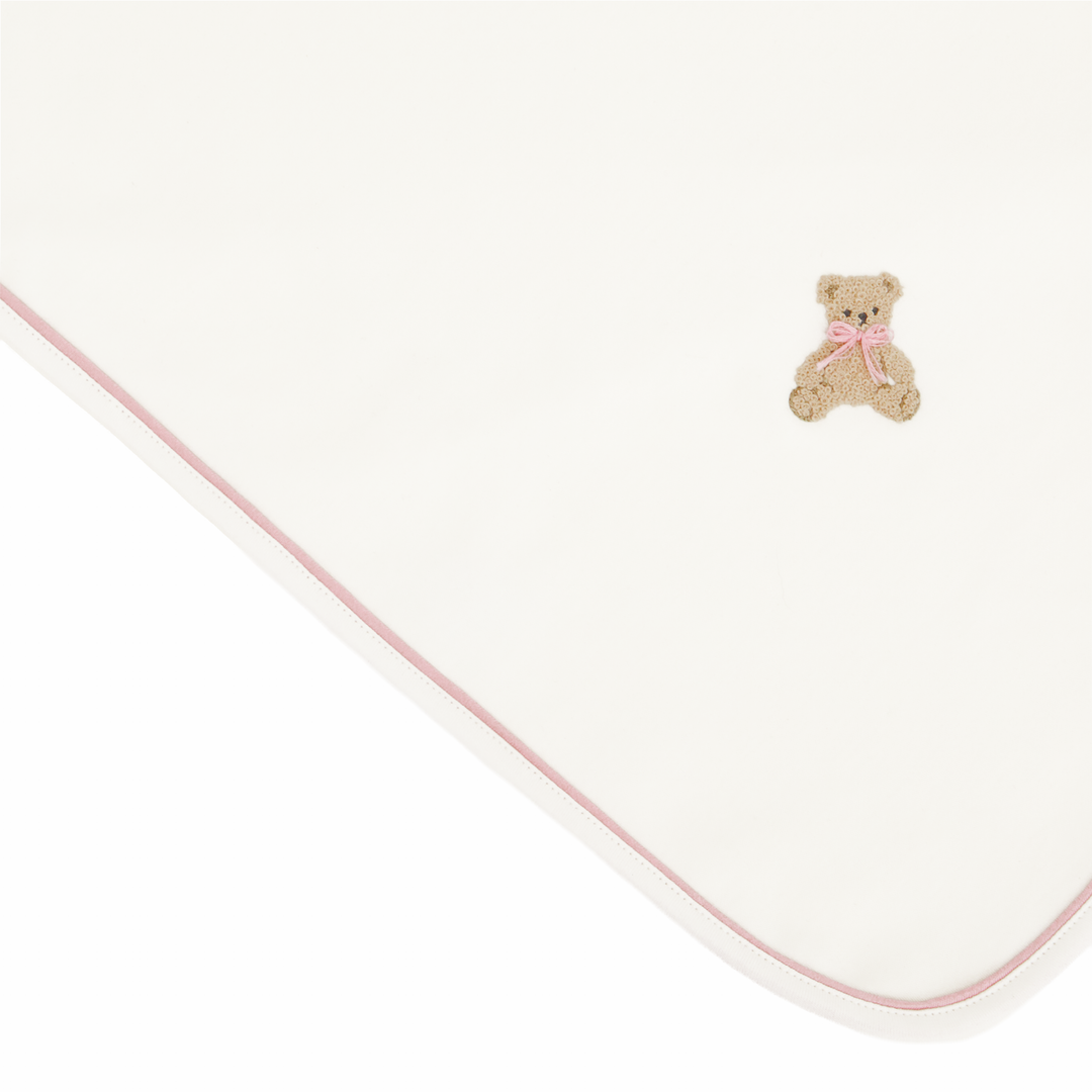 Bear Hugs Pima Cotton Blanket Dusty Rose