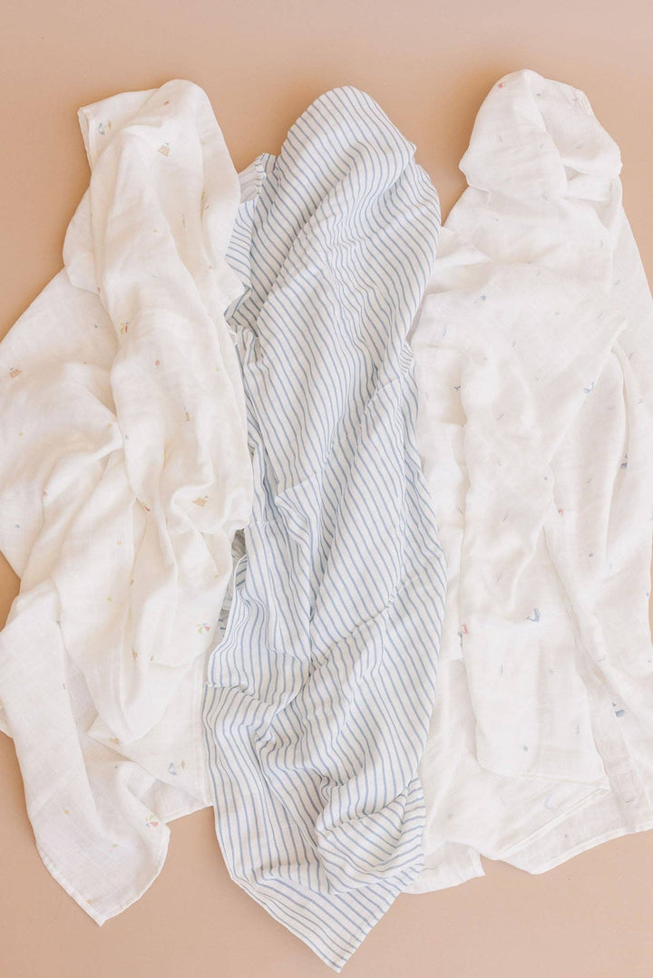three swaddle baby boy blankets
