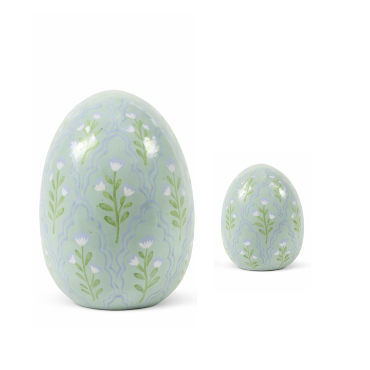 Chinoiserie Hand-Painted Eggs (4" & 8")