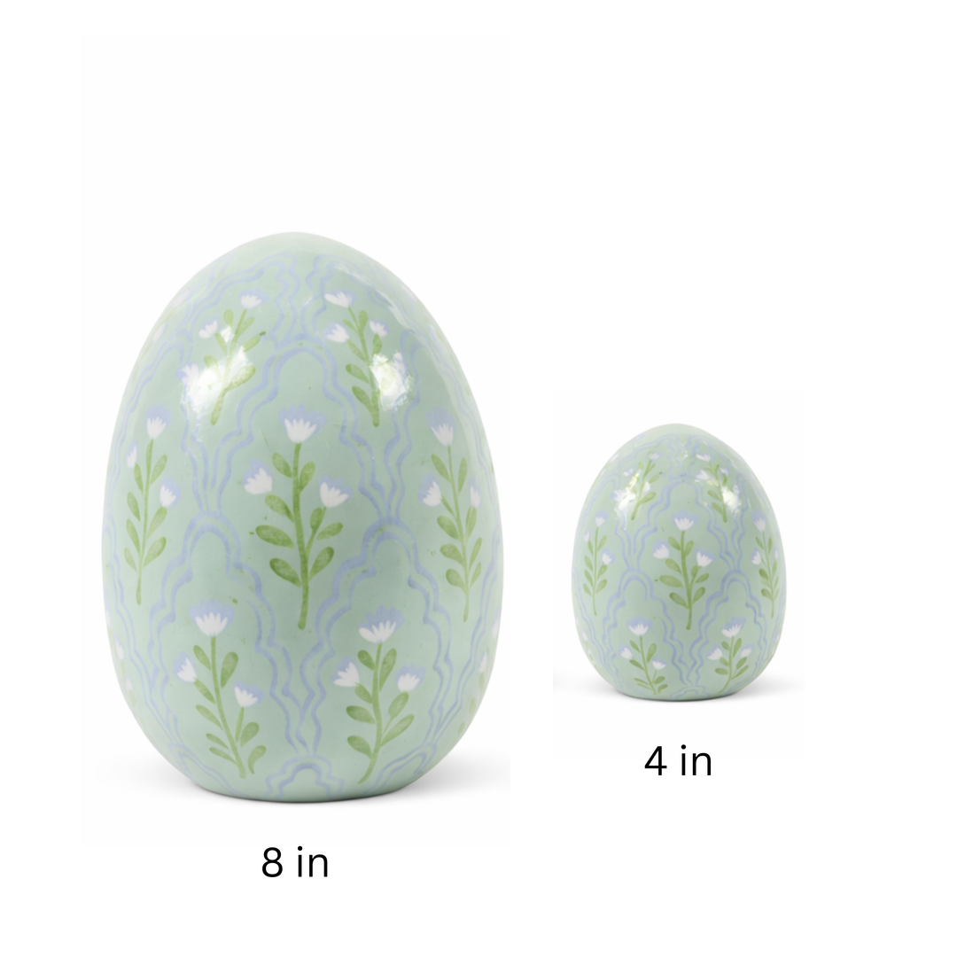 Chinoiserie Hand-Painted Eggs (4" & 8")