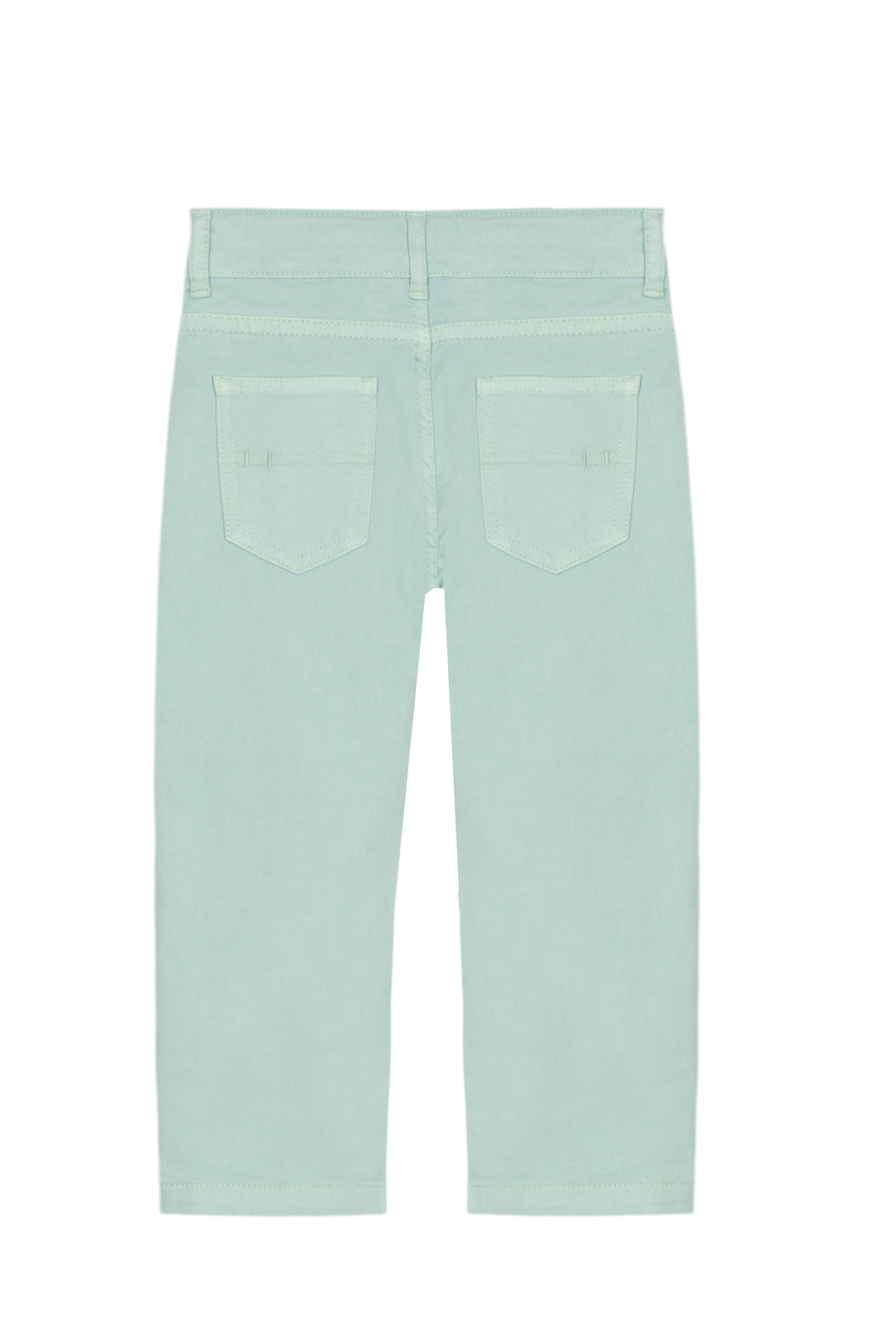Light Green Chino Pants on White Background