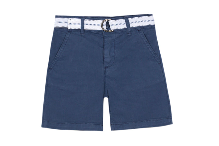 Patachou Boys Navy Woven Short with Belt