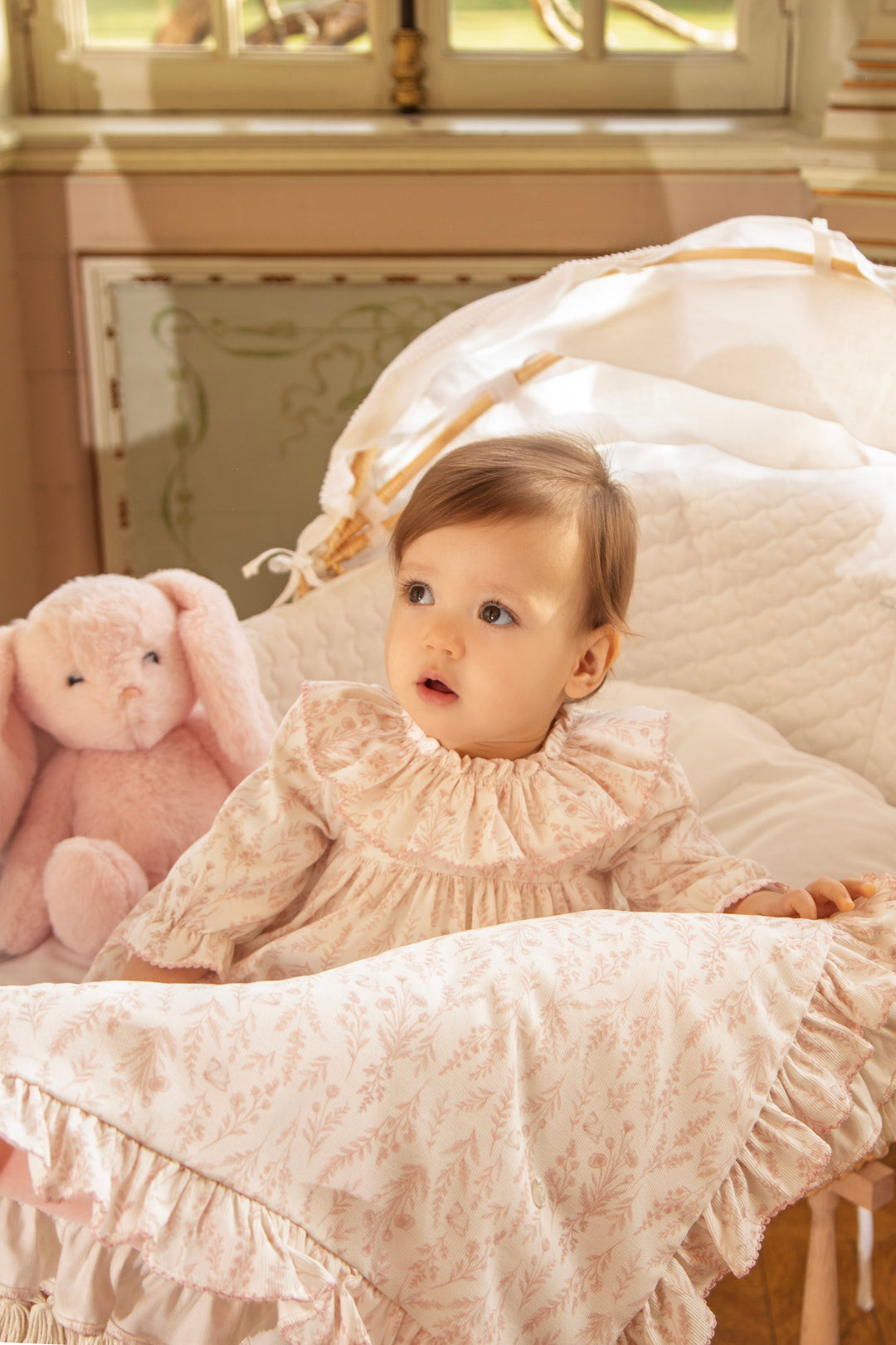 Patachou Pink Floral Baby Dress