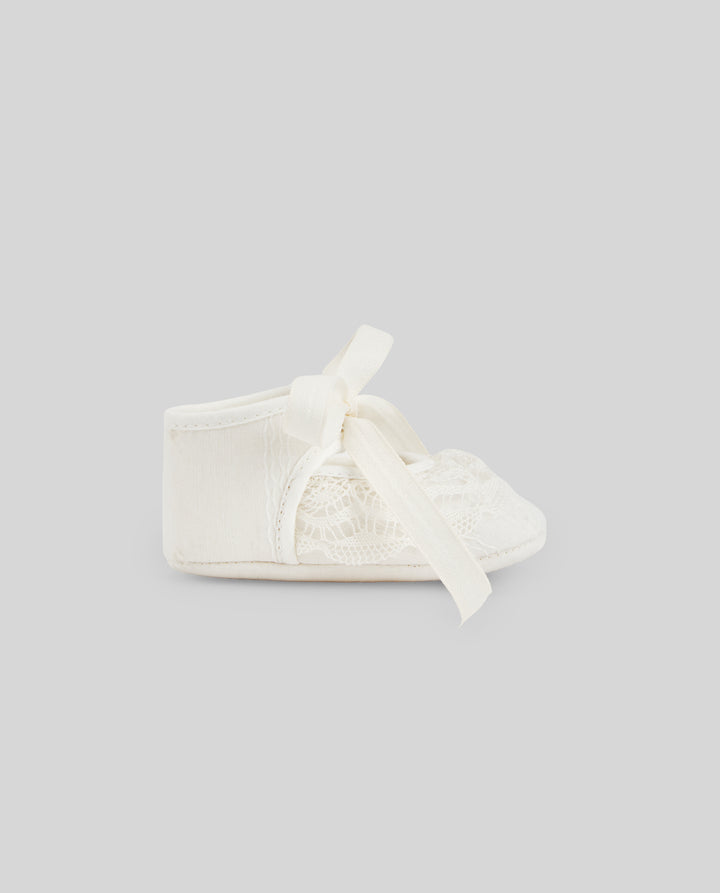 Paz Rodriguez Ivory Baby Girl Ceremony Shoes