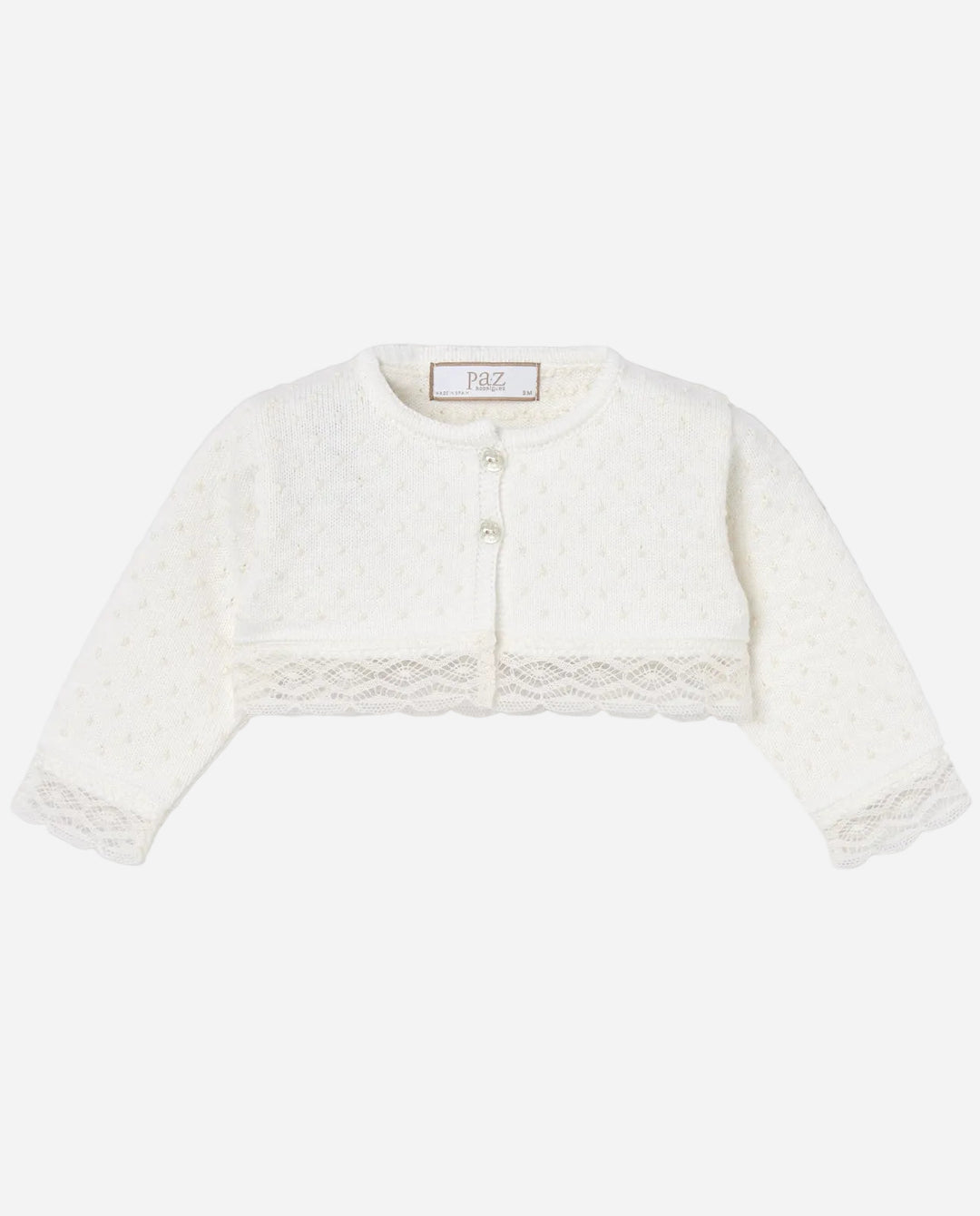 Baby Embroidered Ivory Cardigan