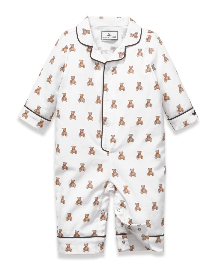 Baby Romper with Teddy Bear Print