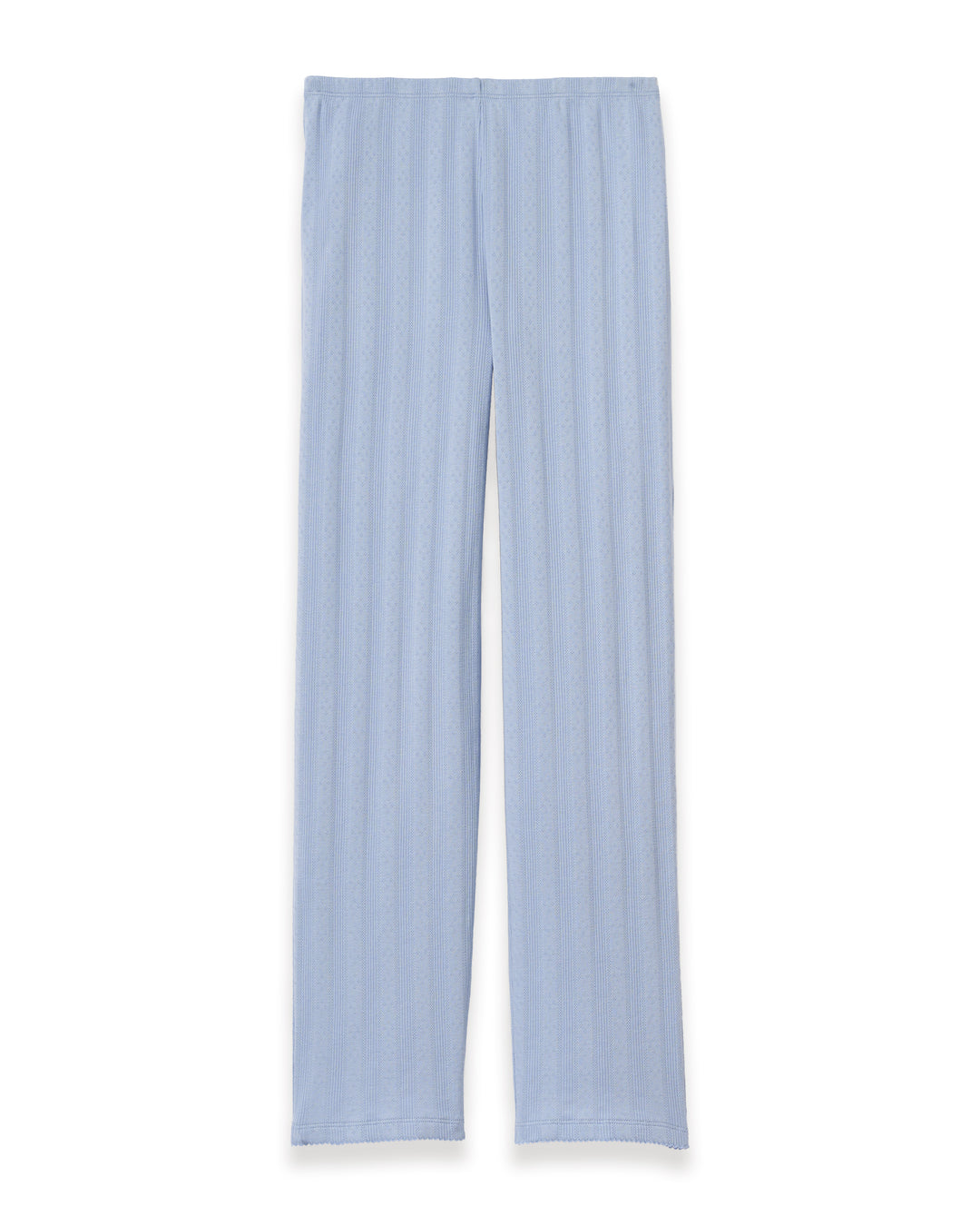 Light blue pants on a white background