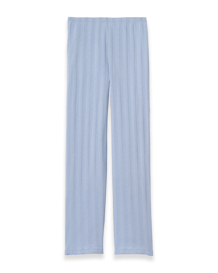 Light blue pants on a white background