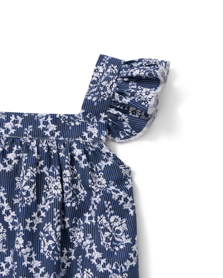 Petite Plume Women's Poplin Clara Short Set in Innkeeper Trellis