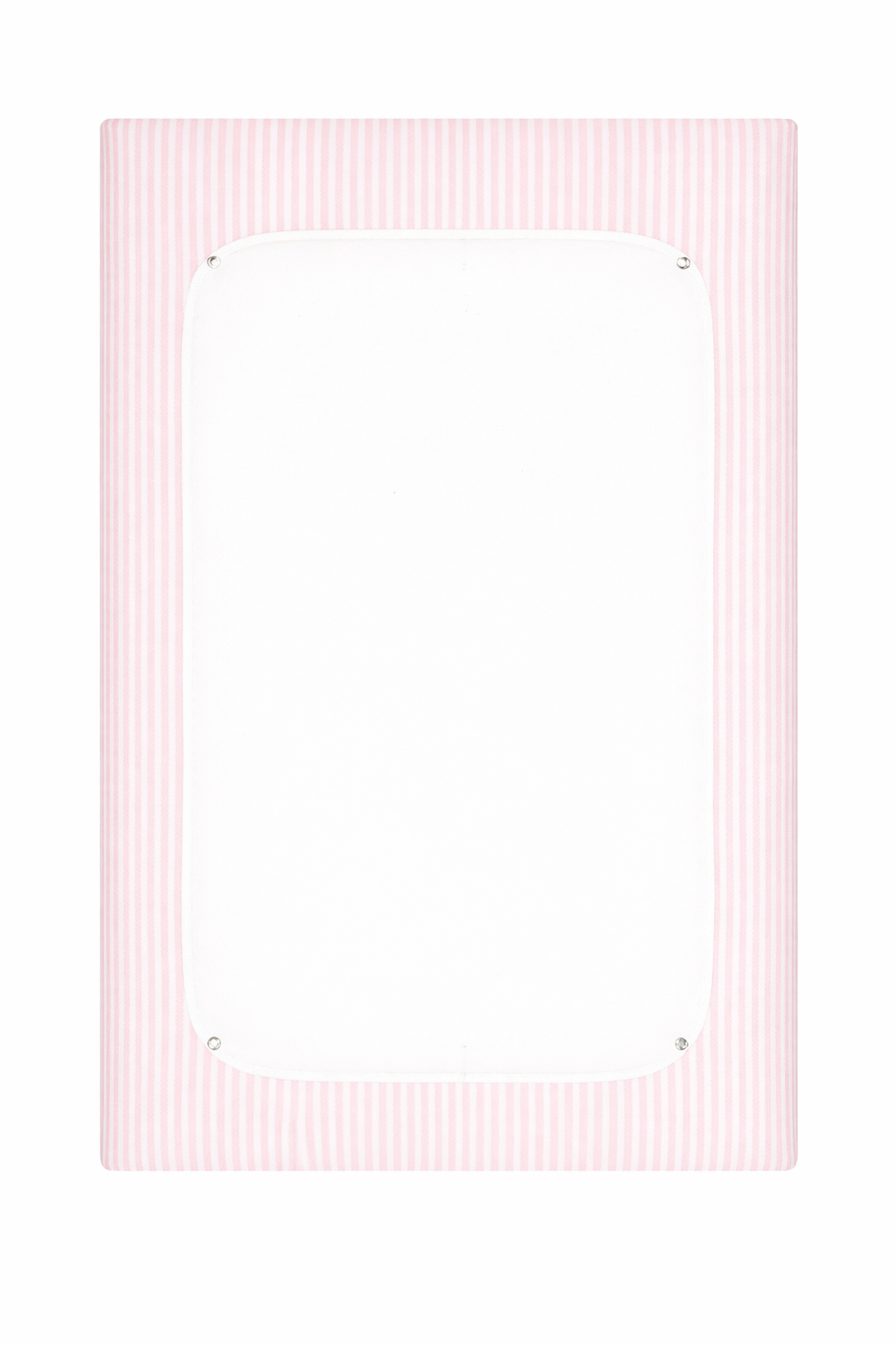 pink striped baby changing pad