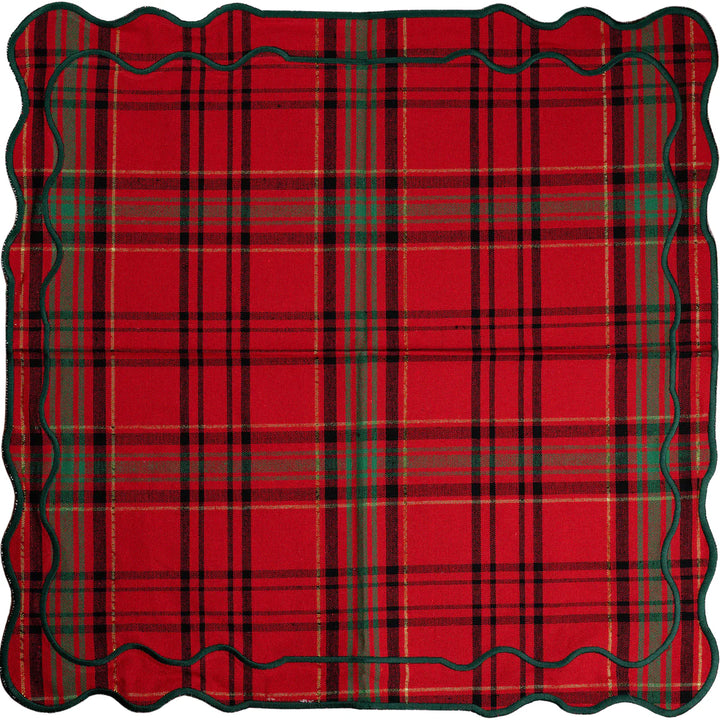 Red & Green Tartan Cotton Placemat - Set of 4