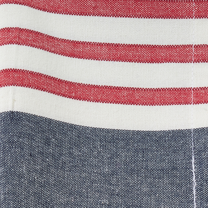Red, White and Blue Striped Dinner Napkins - Set of 4