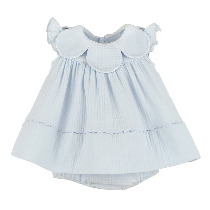 Cuddle Cotton Petal Float Dress - Blue