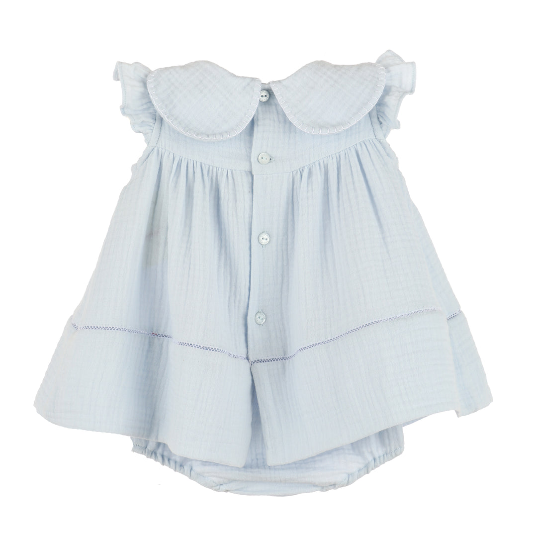 Cuddle Cotton Petal Float Dress - Blue