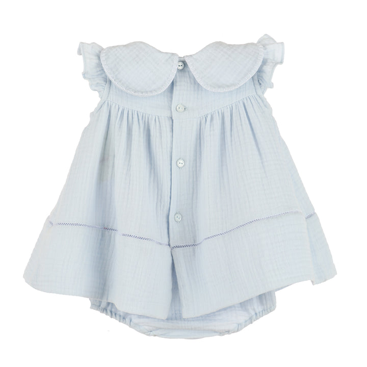 Cuddle Cotton Petal Float Dress - Blue
