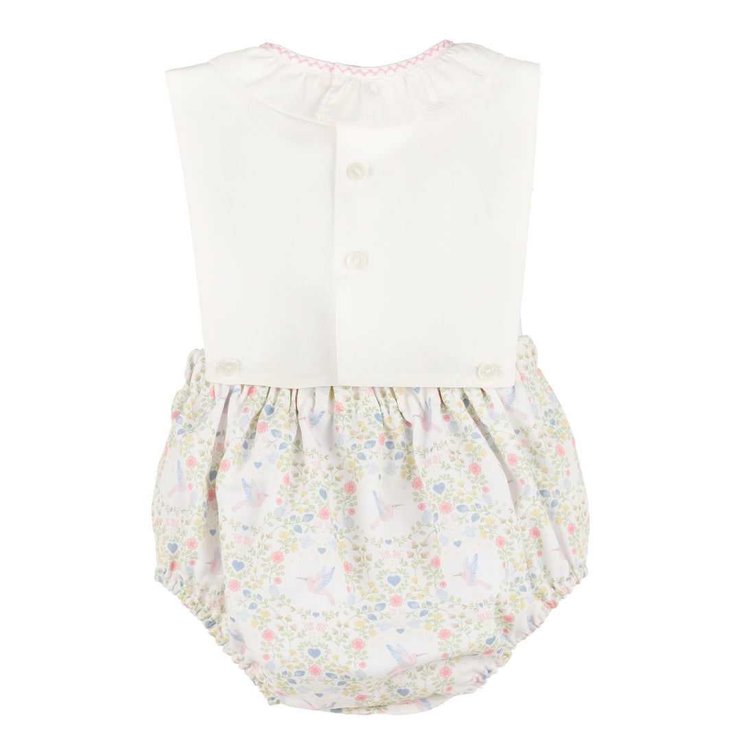 Coquette Hummingbird Print Overall