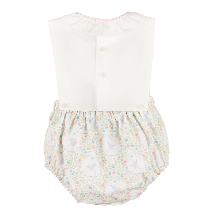Coquette Hummingbird Print Overall