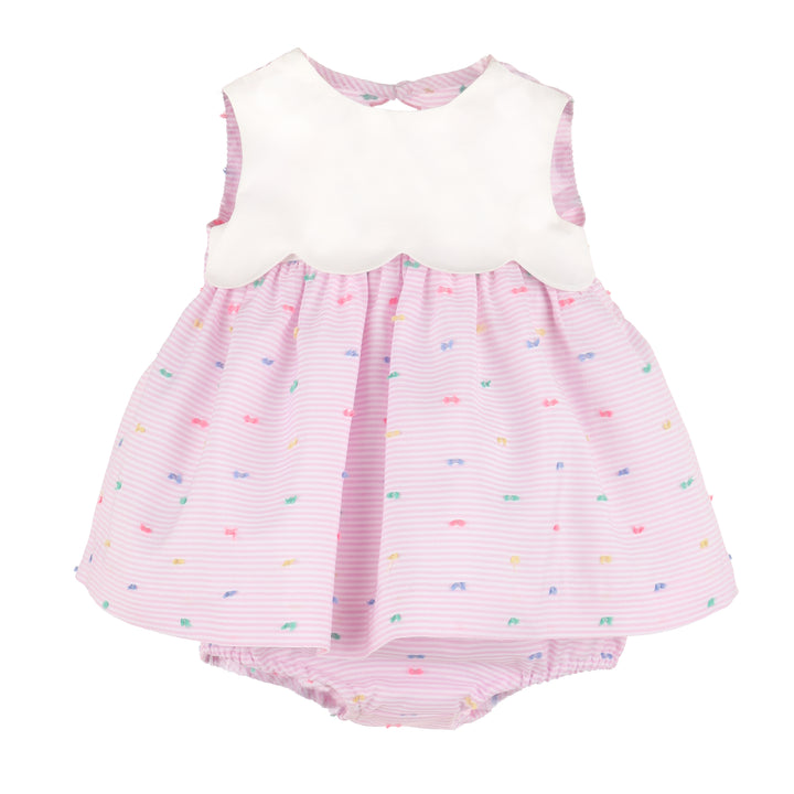 Plumetti Party Scallop Dress - Pink