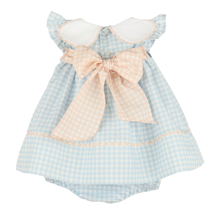 Classic Petal Float Dress - Blue Gingham