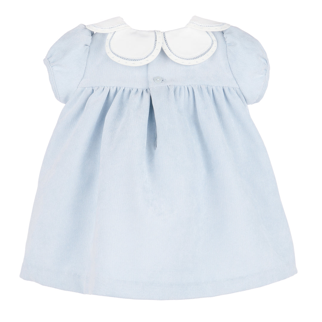 Girl Cords Dress Light Blue